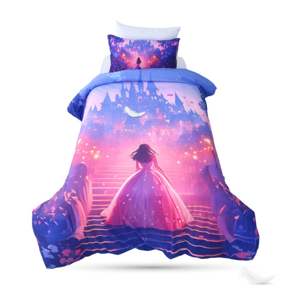 🎀 Housse de Couette "Altesse Royale" - Collection Ma Petite Princesse 👑 🎀 - Couette & Housse de Couette Dwirty Maroc