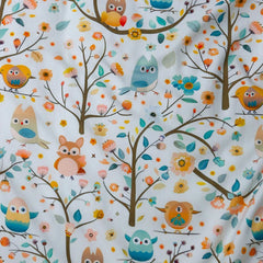 🍄 Housse de Couette Bébé Premium Double Face "Bosquet Enchanté" (Housse -115x130cm- + 1 TO -30x50 cm-) - Un Luxe pour Votre Bébé 🍄// Collection 'Berçeaux de Rêves' ! ✨ - Couette & Housse de Couette Dwirty Maroc