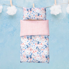 🍄 Housse de Couette Bébé Premium Double Face "Câlins Lapins" (Housse -115x130cm- + 1 TO -30x50 cm-) - Un Luxe pour Votre Bébé 🍄// Collection 'Berçeaux de Rêves' ! ✨ - Couette & Housse de Couette Dwirty Maroc