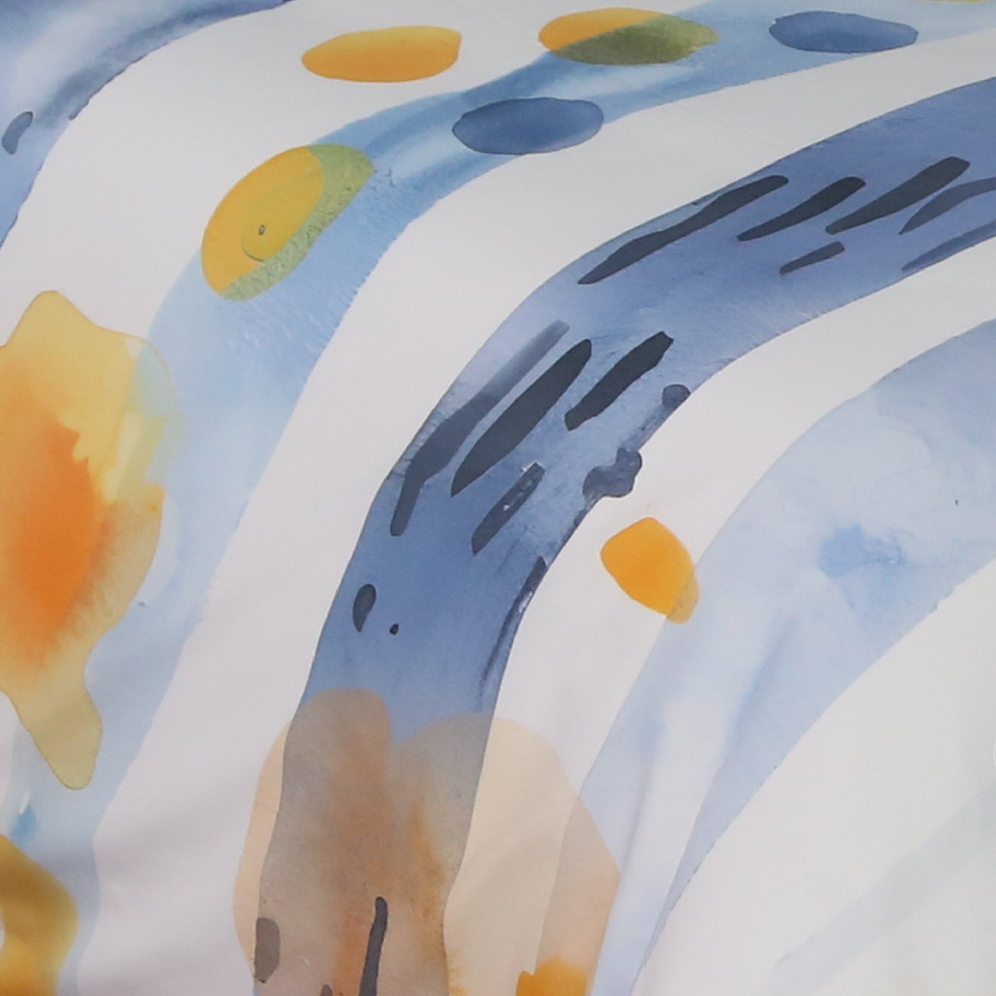 Housse de Couette Double Face "Ciel d'Azur" - Doux & Antiallergique + Taie d'oreiller Offert - Couette & Housse de Couette Dwirty Maroc