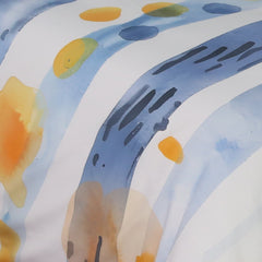 Housse de Couette Double Face "Ciel d'Azur" - Doux & Antiallergique + Taie d'oreiller Offert - Couette & Housse de Couette Dwirty Maroc