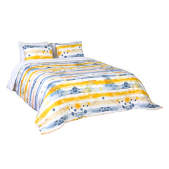 Housse de Couette Double Face "Ciel en Couleurs" - Doux & Antiallergique - + Taie d'oreiller Offert - Couette & Housse de Couette Dwirty Maroc