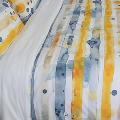 Housse de Couette Double Face "Ciel en Couleurs" - Doux & Antiallergique - + Taie d'oreiller Offert - Couette & Housse de Couette Dwirty Maroc