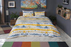 Housse de Couette Double Face "Ciel en Couleurs" - Doux & Antiallergique - + Taie d'oreiller Offert - Couette & Housse de Couette Dwirty Maroc