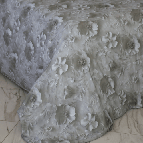 Housse de Couette Double Face Jacquard Ball Gris – Élégance & Douceur // Collection Spéciale Mariage - Couette & Housse de Couette Dwirty Maroc