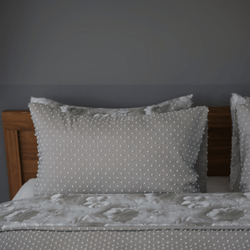 Housse de Couette Double Face Jacquard Ball Gris – Élégance & Douceur // Collection Spéciale Mariage - Couette & Housse de Couette Dwirty Maroc