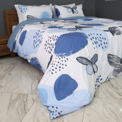 Housse de Couette Double Face Nuit Moderne – Summer Butterfly / Un été, deux ambiances. - Couette & Housse de Couette Dwirty Maroc