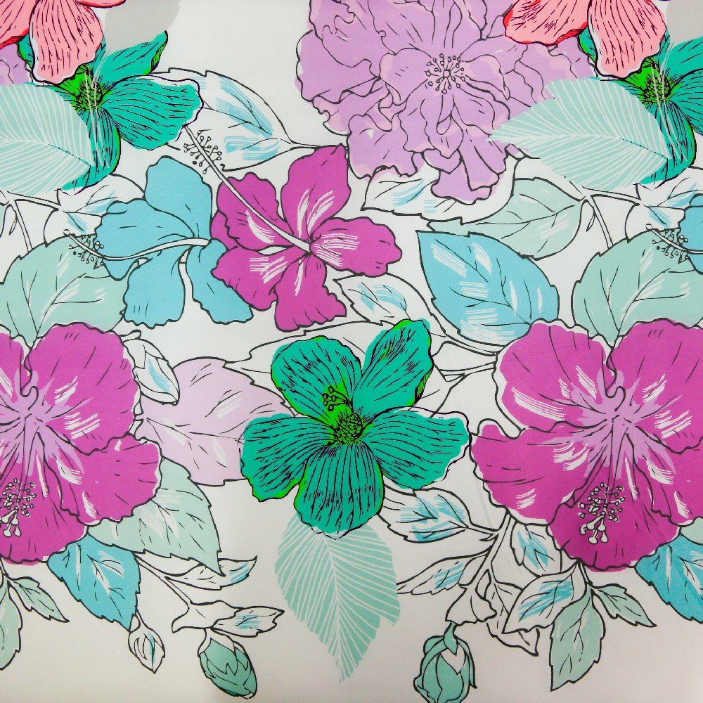 Housse de Couette Double Face 'Pétale d'Amour' - Doux & Antiallergique - + Taie d'oreiller Offert - Couette & Housse de Couette Dwirty Maroc