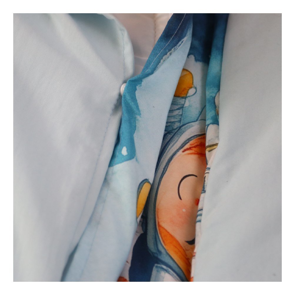 🛏️ Housse de Couette Enfant Ciel & Cosmos – Réversible une place 160x220 cm - Couette & Housse de Couette Dwirty Maroc