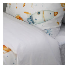 🛏️ Housse de Couette Enfant Mission Dodo – Réversible une place 160x220 cm - Couette & Housse de Couette Dwirty Maroc