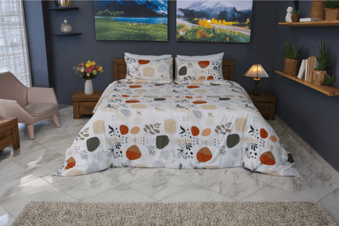 Housse de Couette Équilibre Naturel - Collection Spring Butterfly - Couette & Housse de Couette Dwirty Maroc