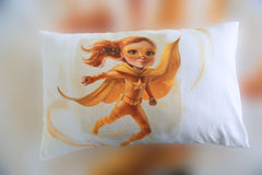 Housse de couette Fille "Aura d'Or" + 1TO - 1 Place (160x220 cm) - Collection "Galaxie des Héros" - Couette & Housse de Couette Dwirty Maroc