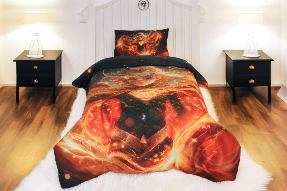 Housse de couette Fille "Gardienne de la Galaxie" + 1TO - 1 Place (160x220 cm) - Collection "Galaxie des Héros" - Couette & Housse de Couette Dwirty Maroc