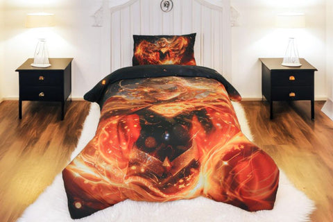 Housse de couette Fille "Gardienne de la Galaxie" + 1TO - 1 Place (160x220 cm) - Collection "Galaxie des Héros" - Couette & Housse de Couette Dwirty Maroc