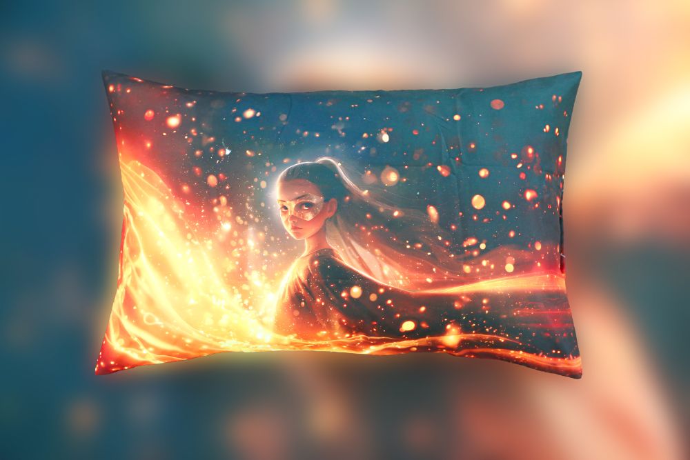 Housse de couette Fille "Gloire Galactique" - 1 Place (160x220 cm) - Collection "Galaxie des Héros" - Couette & Housse de Couette Dwirty Maroc