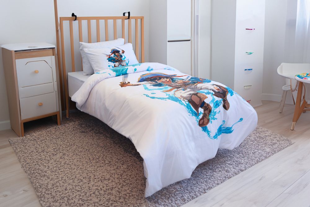 Housse de couette Garçon "Explorateur des Mers" - Collection "Galaxie des Héros" - 160x220 cm (Copie) - Couette & Housse de Couette Dwirty Maroc