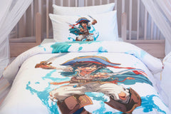 Housse de couette Garçon "Explorateur des Mers" - Collection "Galaxie des Héros" - 160x220 cm (Copie) - Couette & Housse de Couette Dwirty Maroc