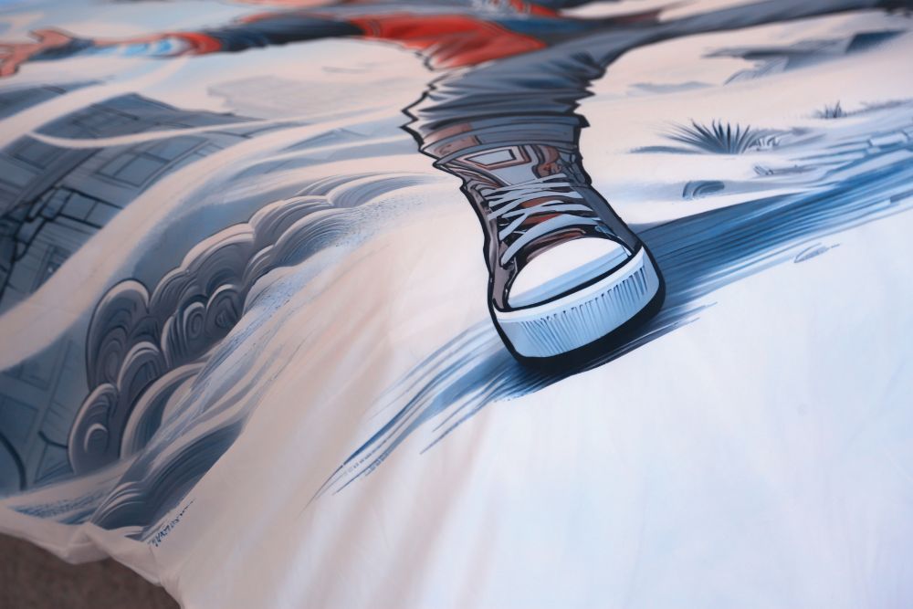 Housse de couette Garçon "Maître de l'air" - + 1TO Offerte - 1 Place(160x220 cm) - Collection "Galaxie des Héros" - Couette & Housse de Couette Dwirty Maroc