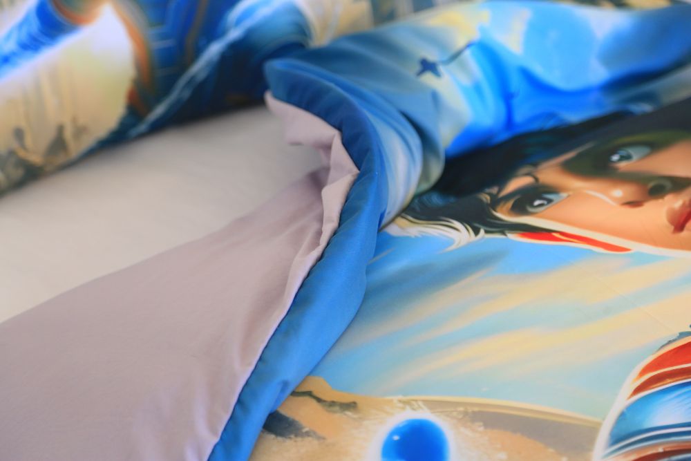 Housse de couette Garçon "Maître de l'eau"+ 1TO Offerte - 1 Place(160x220 cm) - Collection "Galaxie des Héros" - Couette & Housse de Couette Dwirty Maroc