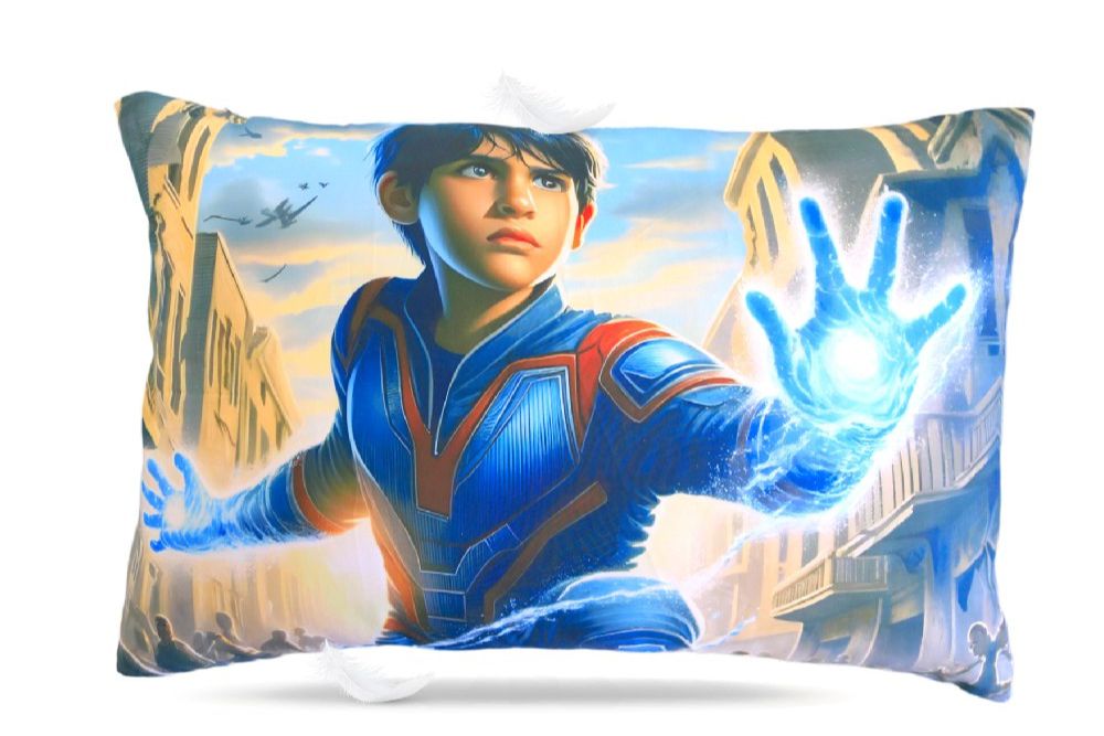 Housse de couette Garçon "Maître de l'eau"+ 1TO Offerte - 1 Place(160x220 cm) - Collection "Galaxie des Héros" - Couette & Housse de Couette Dwirty Maroc