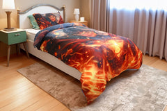 Housse de couette "Gardienne de la Flamme" + 1TO - 1 Place (160x220cm) - Couette & Housse de Couette Dwirty Maroc