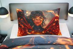 Housse de couette "Gardienne de la Flamme" + 1TO - 1 Place (160x220cm) - Couette & Housse de Couette Dwirty Maroc