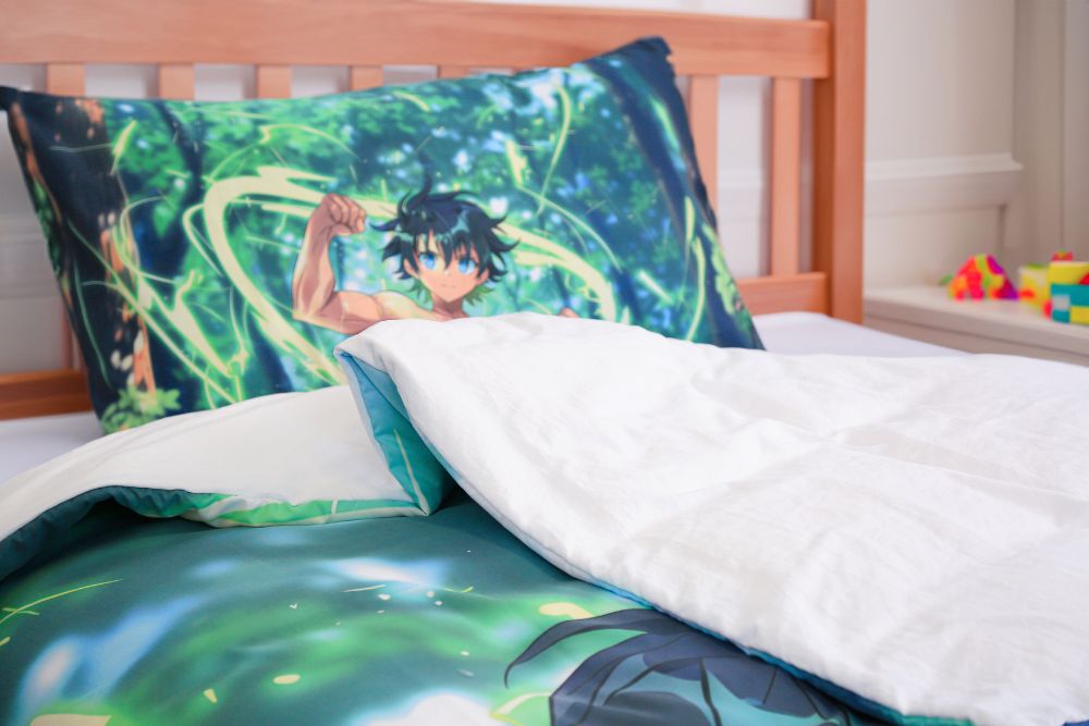 Housse de couette "Guerrier de Gaîa" + 1TO Offerte - 1 Place(160x220 cm) - Couette & Housse de Couette Dwirty Maroc