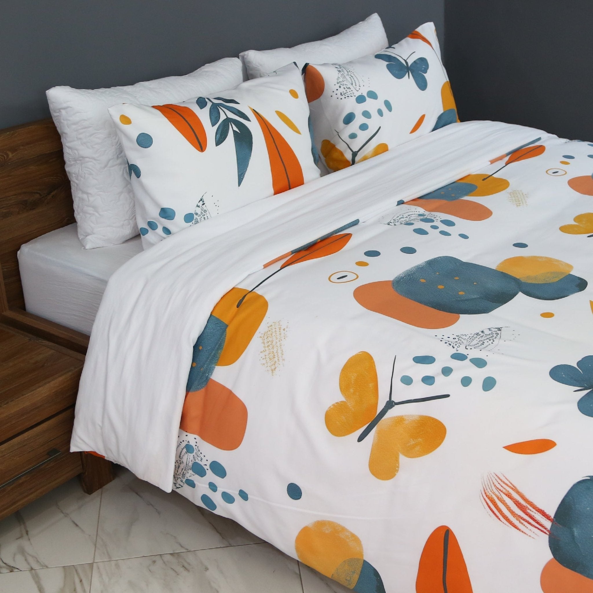 Housse de Couette Papillon Pop - Collection Spring Butterfly - Couette & Housse de Couette Dwirty Maroc