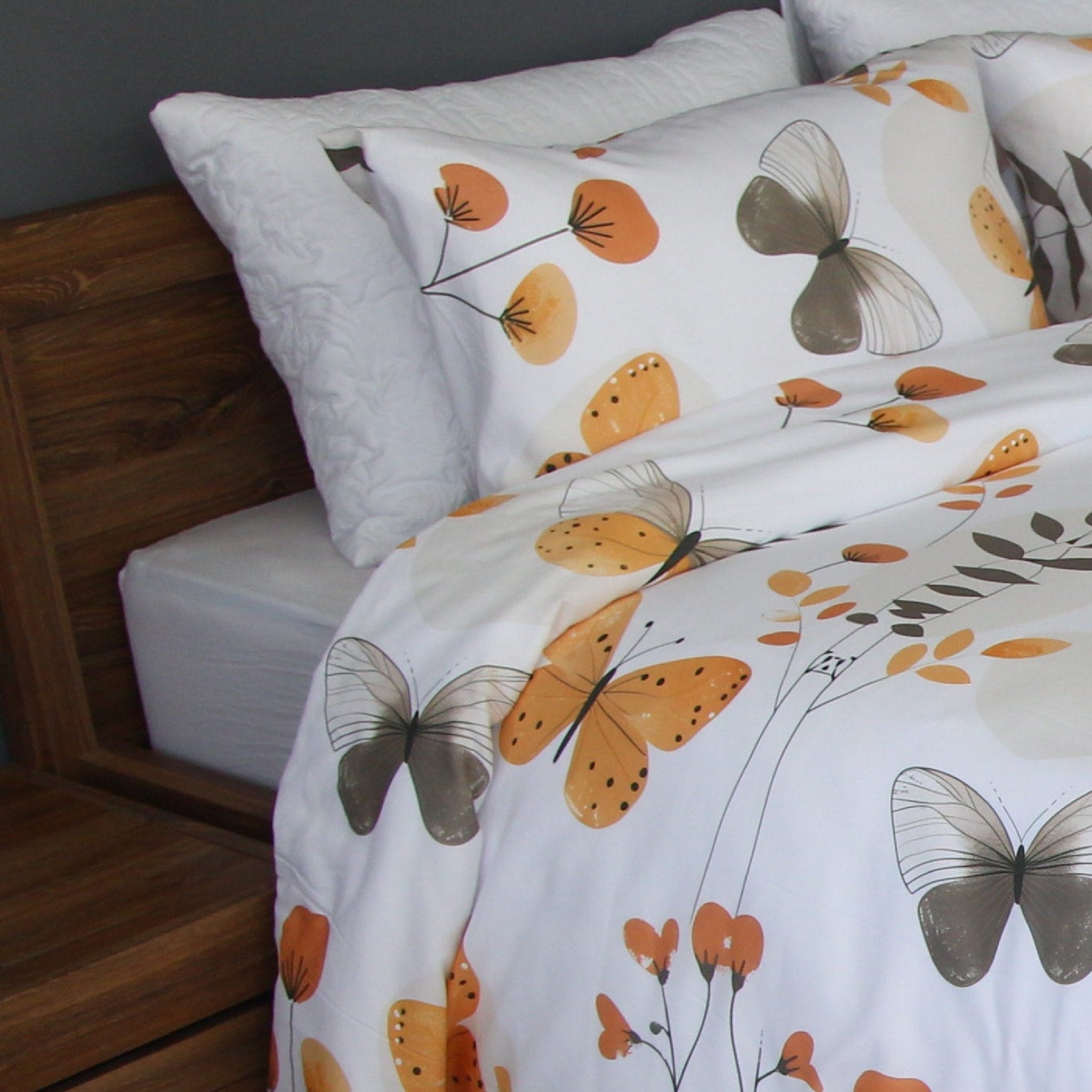 Housse de Couette "Papillons Dorés" – Spring Butterfly 2025 🦋 - Couette & Housse de Couette Dwirty Maroc