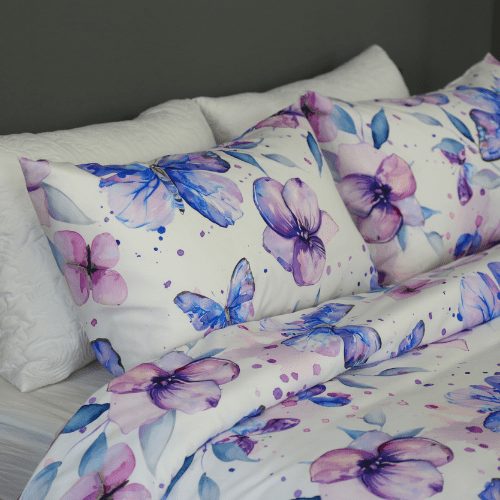 Housse de Couette "Papillons Nocturnes" – Spring Butterfly 2025 🦋 - Couette & Housse de Couette Dwirty Maroc
