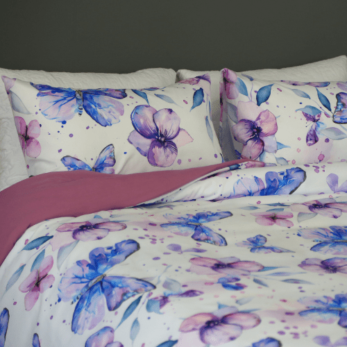 Housse de Couette "Papillons Nocturnes" – Spring Butterfly 2025 🦋 - Couette & Housse de Couette Dwirty Maroc