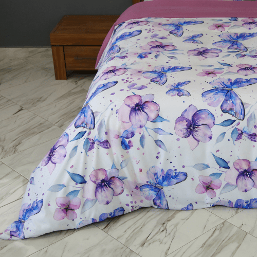 Housse de Couette "Papillons Nocturnes" – Spring Butterfly 2025 🦋 - Couette & Housse de Couette Dwirty Maroc