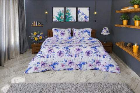 Housse de Couette "Papillons Nocturnes" – Spring Butterfly 2025 🦋 - Couette & Housse de Couette Dwirty Maroc