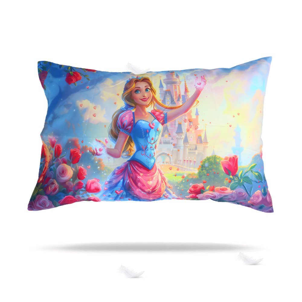 🎀 Housse de Couette "Princesse des Fleurs" - Collection Ma Petite Princesse 🌸 - Couette & Housse de Couette Dwirty Maroc