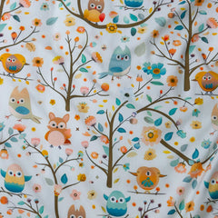 🍄 Housse de Couette Bébé Premium Double Face "Bosquet Enchanté" (Housse -115x130cm- + 1 TO -30x50 cm-) - Un Luxe pour Votre Bébé 🍄// Collection 'Berçeaux de Rêves' ! ✨