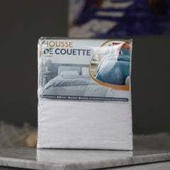 Housse de Couette Blanche + Taies d’Oreiller Offertes // Doux & Antiallérgique