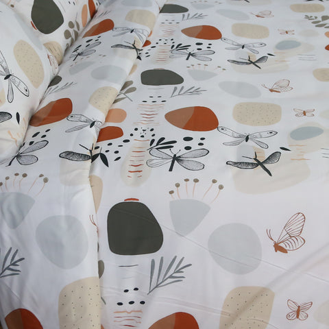 Housse de Couette Équilibre Naturel - Collection Spring Butterfly
