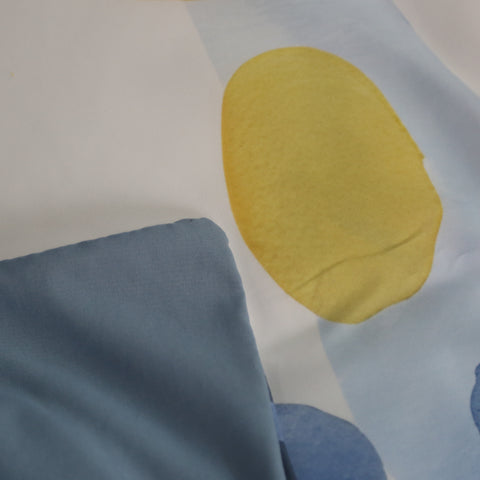 Housse de Couette Double Face "Ciel d'Azur"  -Doux & Antiallergique + Taie d'oreiller Offert