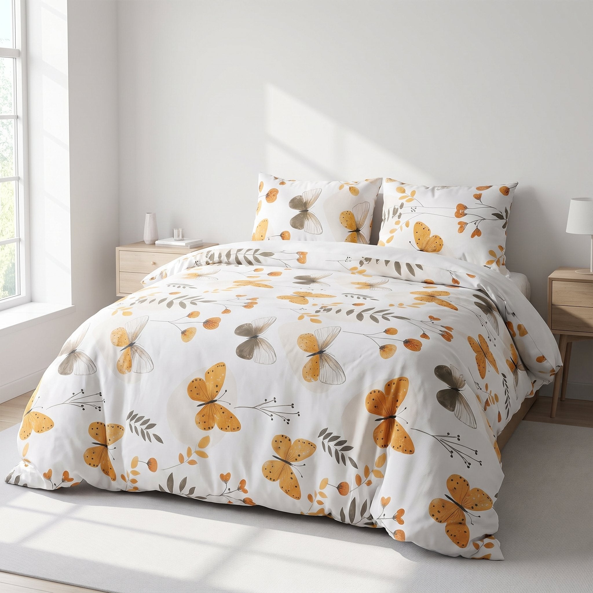 Housse de couette Papillons Dorés