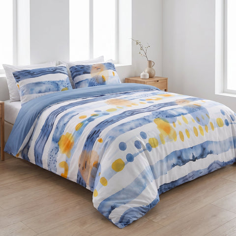 Housse de couette double face Ciel d’Azur