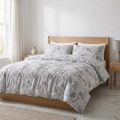 Housse de couette jacquard Diamond Gris