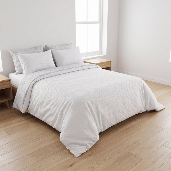 Housse de couette jacquard Balls Blanc