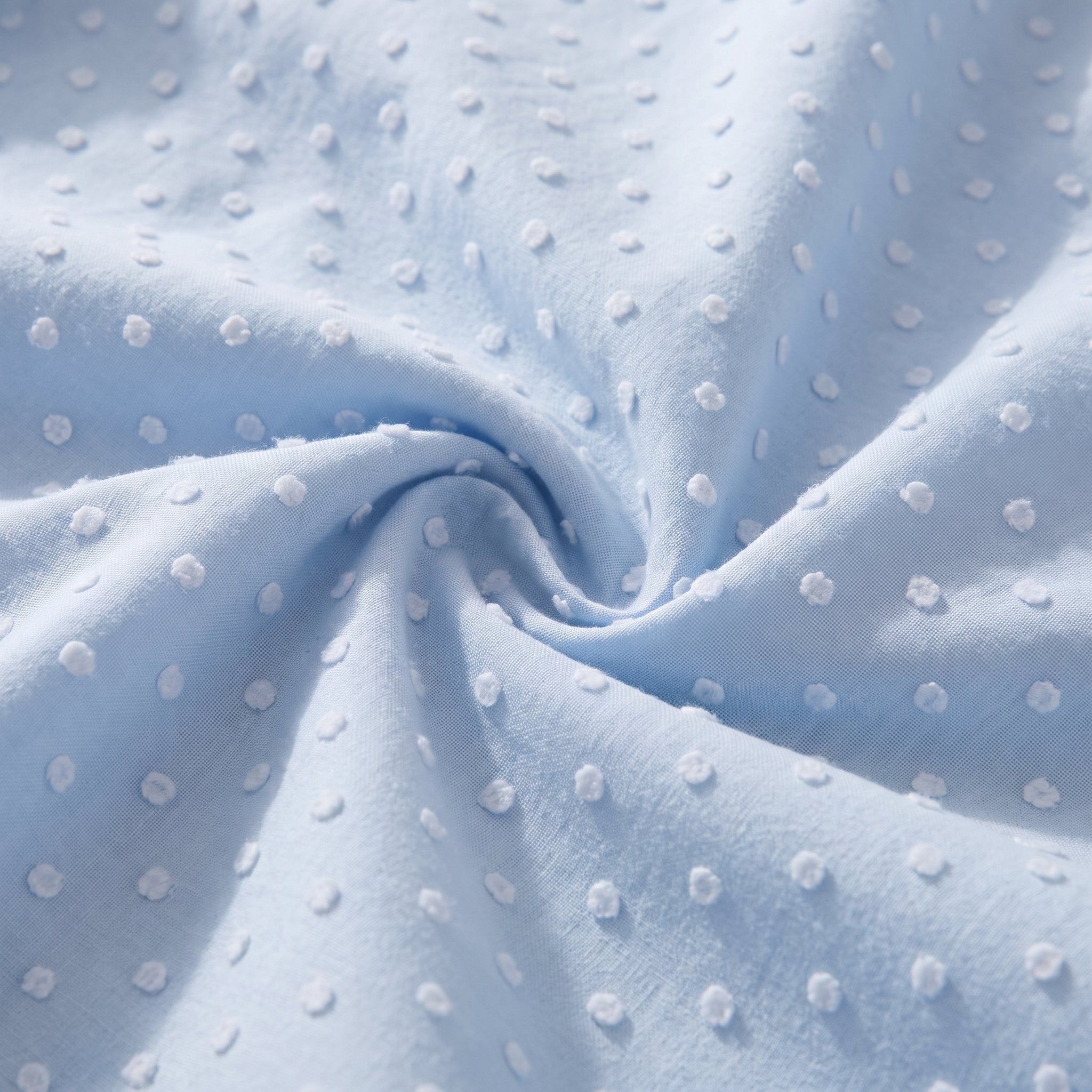 Housse de couette jacquard Ball Bleu