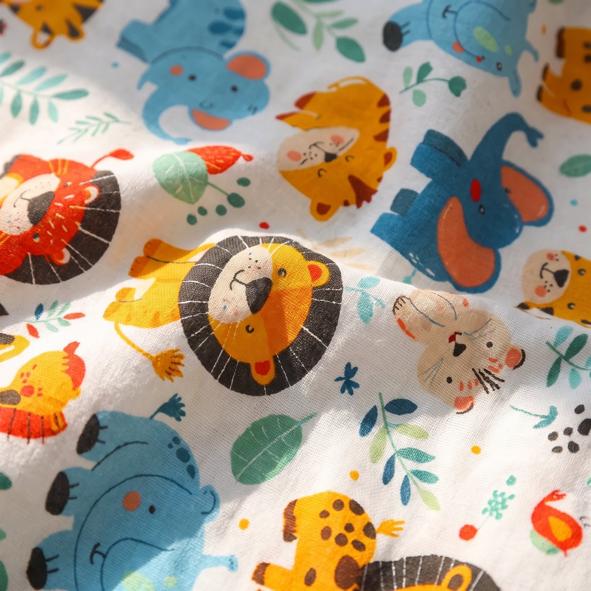 Housse de couette bébé Jungle Joyeuse 115×130 + taie