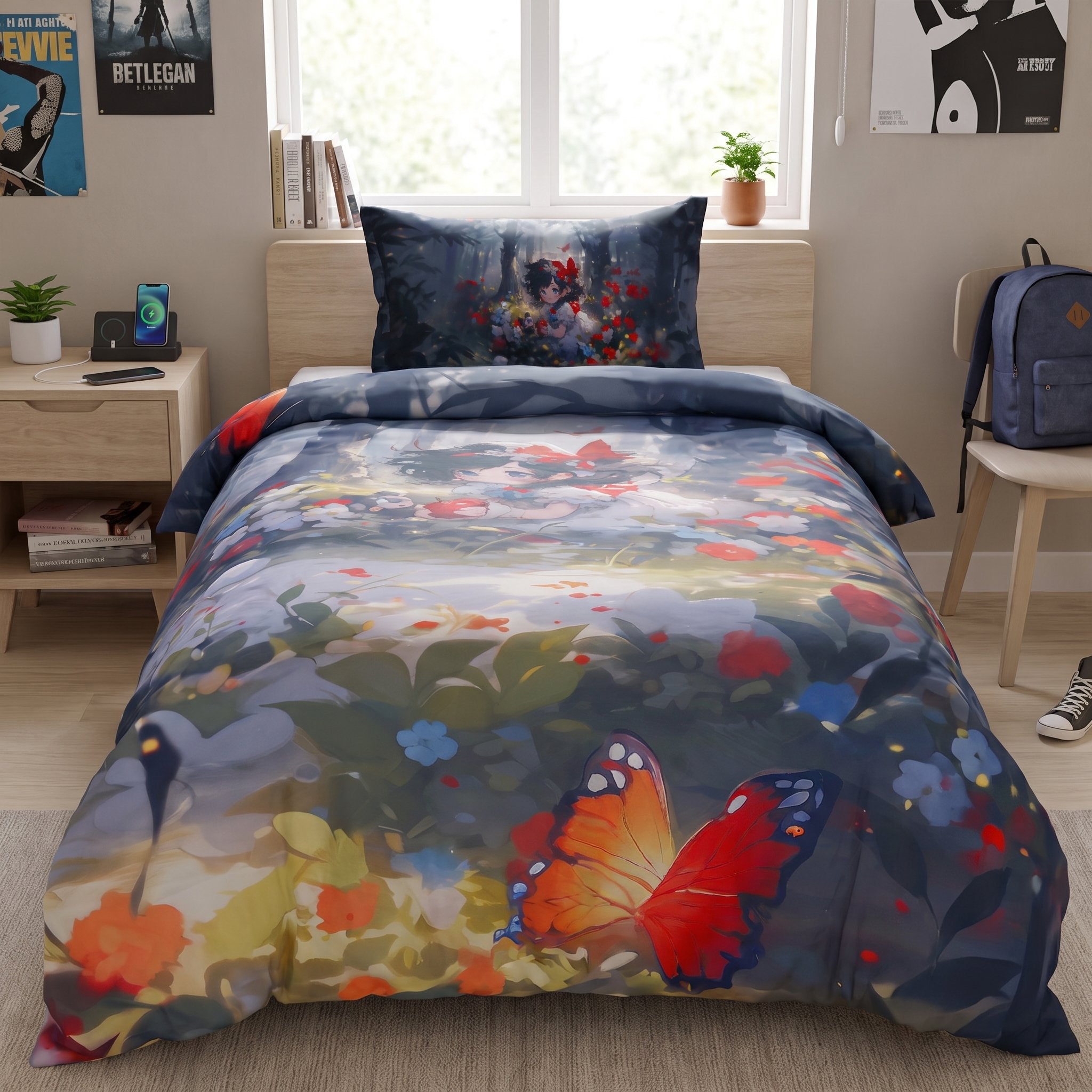 Housse de couette enfant Princesse de la Forêt 160×220 - Dwirty