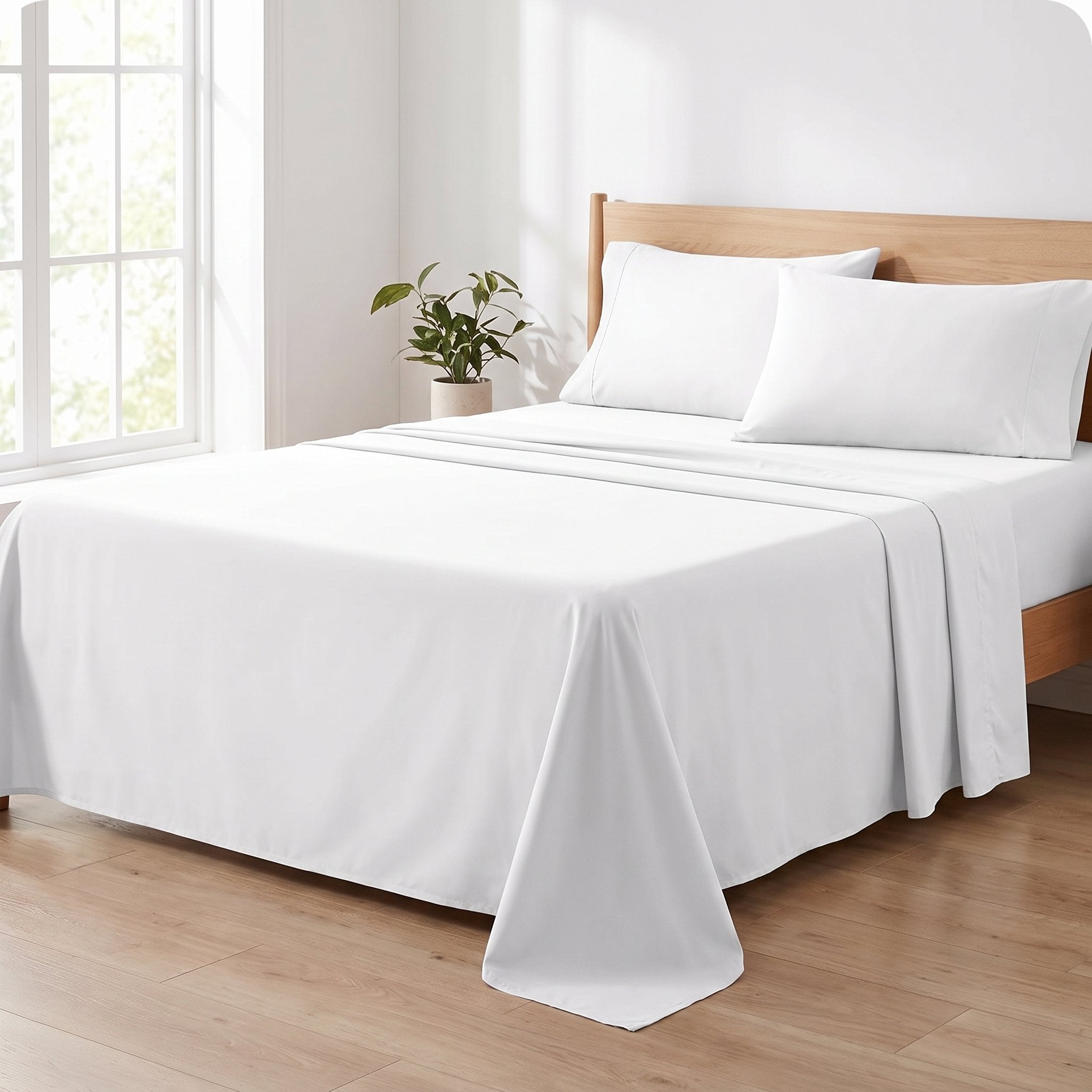 Pack draps uni microfibre 3 pièces (11 coloris)