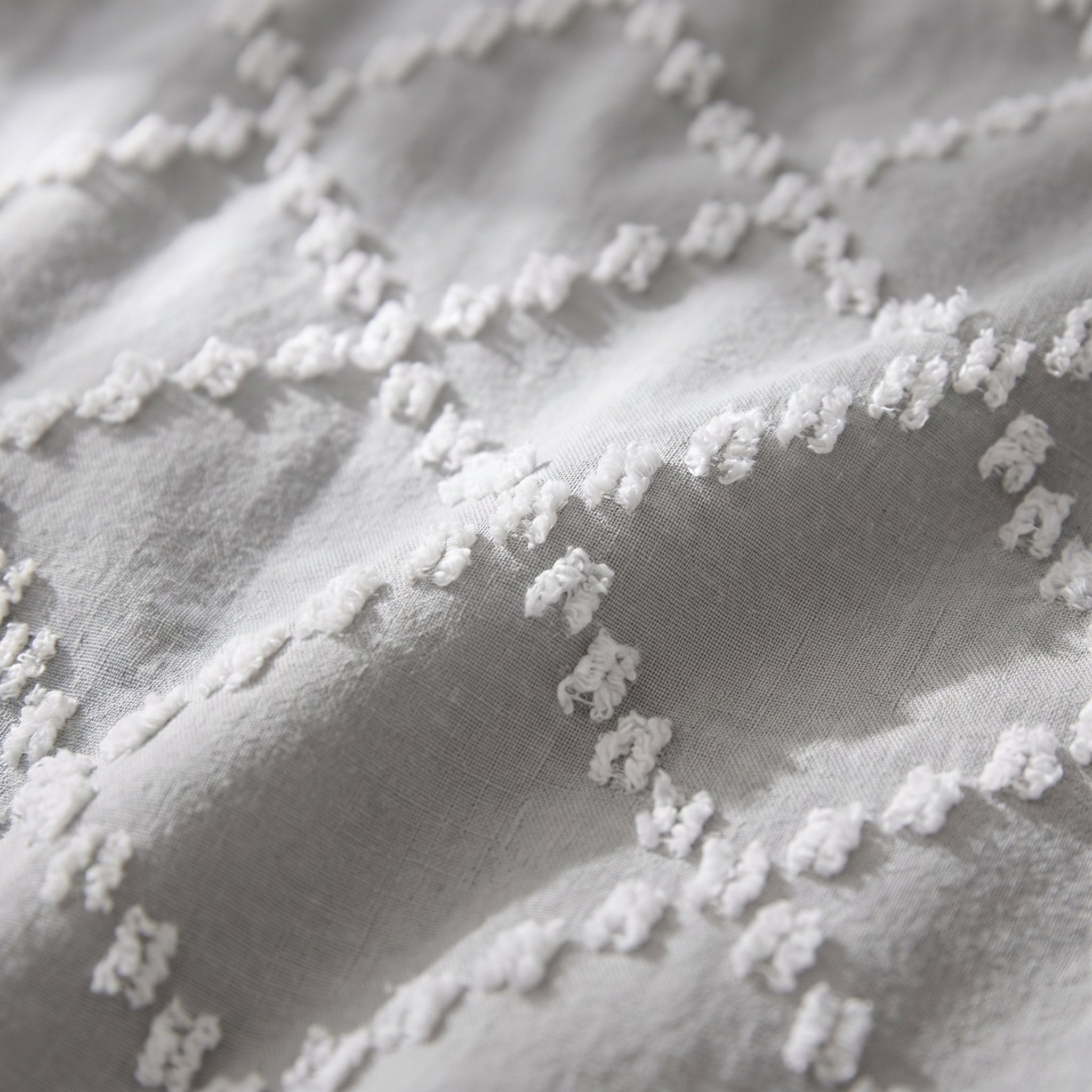 Housse de couette jacquard Diamond Gris