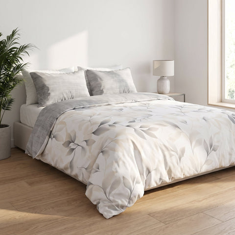 Housse de couette effet raphia Soie