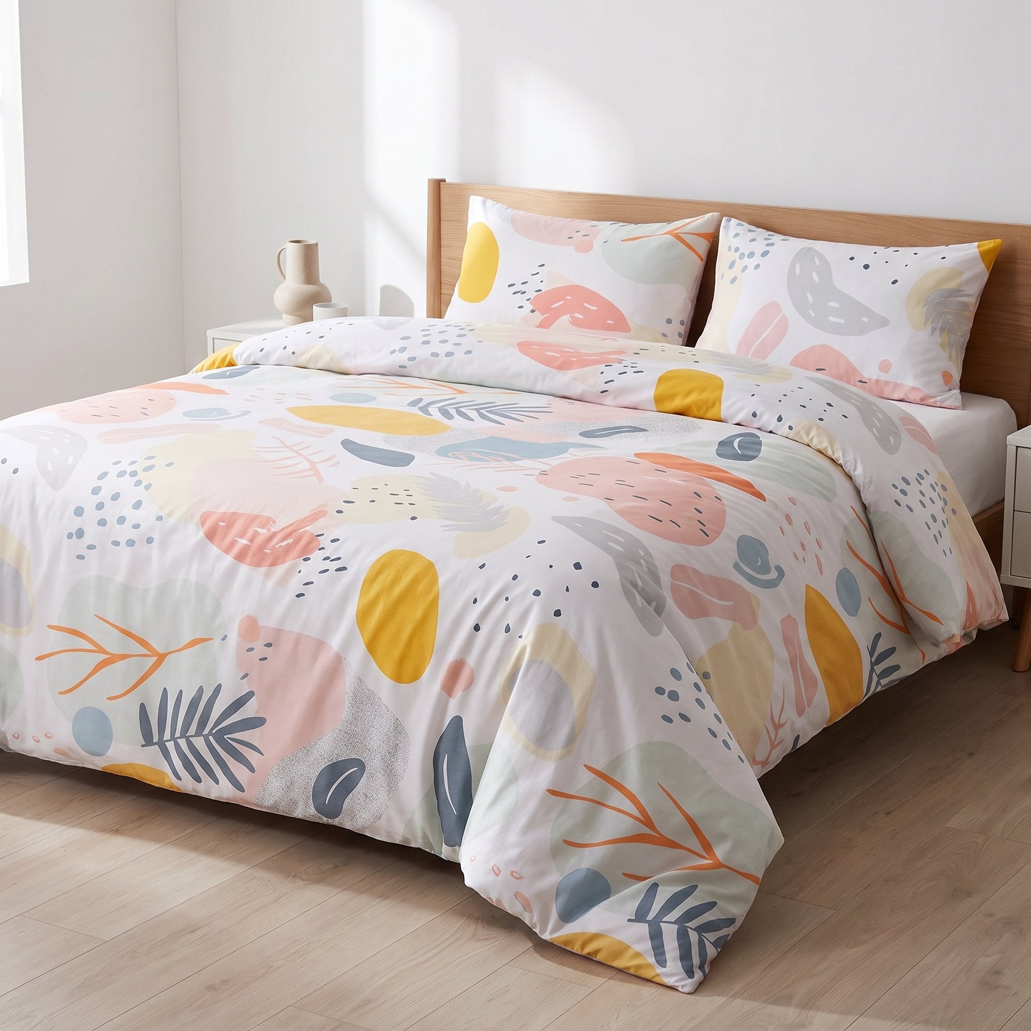 Housse de couette double face Éclat Floral