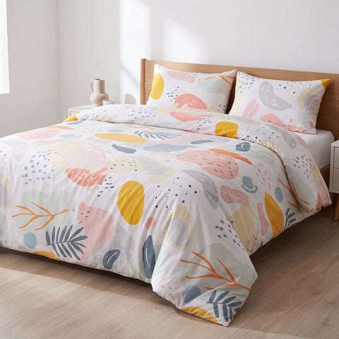 Housse de couette double face Éclat Floral